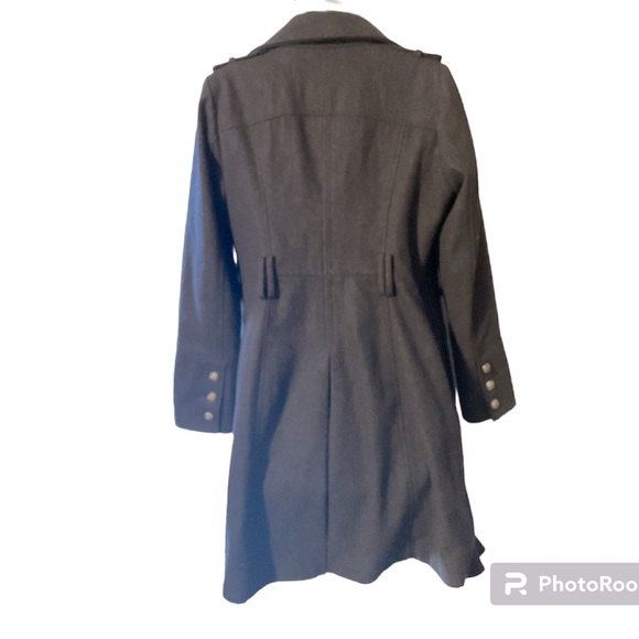 Xhilaration Pea Coat Women’s Size Small Black Wool Blend - Picture 2 of 2